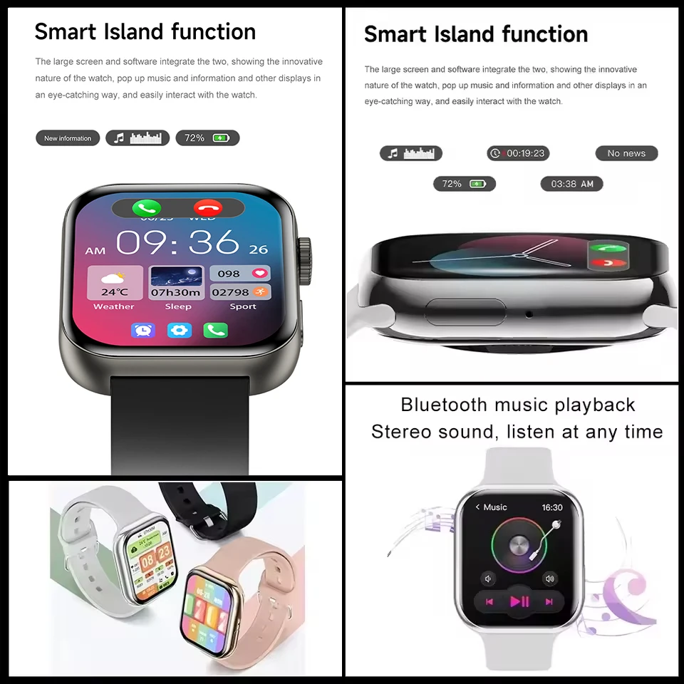 2025 New Watch 11 Series Smart Bracelet Men 43mm HD AMOLED GPS Sport Tracking 3D Menu Bluetooth Call Waterproof Smartwatch Woman