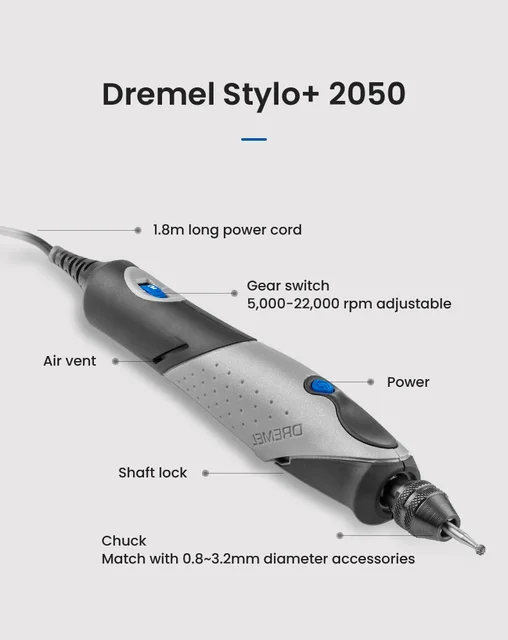 Dremel 2050 Stylo+ - Outil Rotatif Multifonction avec 15