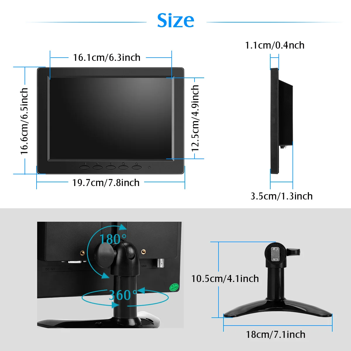 lcd 800x600 tela de segurança em casa
