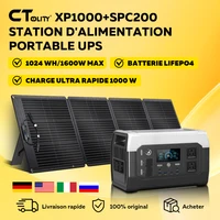 CTOLITY XP1000 1600W centrale électrique Portable Lifepo4 et 200W panneau solaire ETFE générateur solaire pliable en option maison camping-car Travl 1