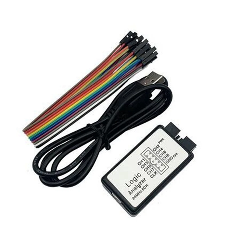 ARM FPGA 로직 분석기 로직 24M 8CH CNIM 핫용 USB 로직 분석기 디버거, 24Mhz, 8 채널, 24M/초, 2 세트