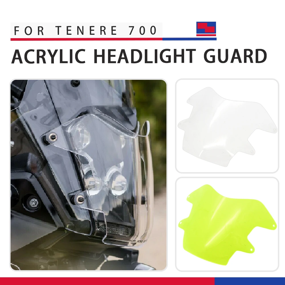 

Аксессуары для мотоциклов YAMAHA Tenere 700 Tenere700 XT700Z 2019, акриловая защита фар, легкий Чехол, защитная пленка