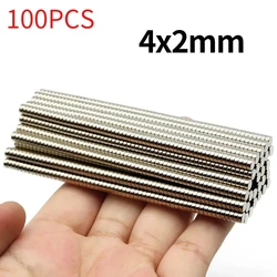 Versatile Strong Round Magnets (4x2MM - 100PCS)