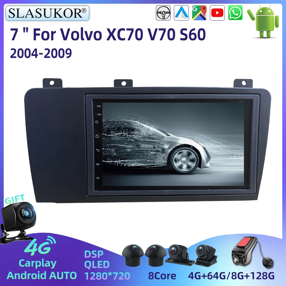 7 Inch For Volvo XC70 V70 S60 20042009 Android Car Radio Multimidia