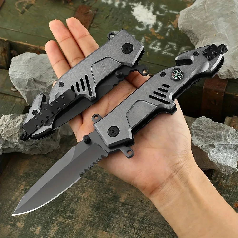 

Outdoor multifunctional folding knife tactical self-defense knife camping portable survival knife portable pocket knife