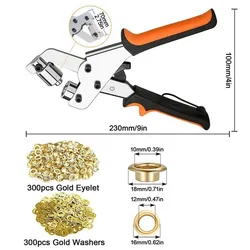 Grommet Tool Kit & Press for Versatile Applications (Set)
