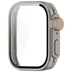 Premium Hard Case with Tempered Glass Screen Protector for Enhanced Appearance, Compatible with Huawei Watch Fit 3 (Silver)