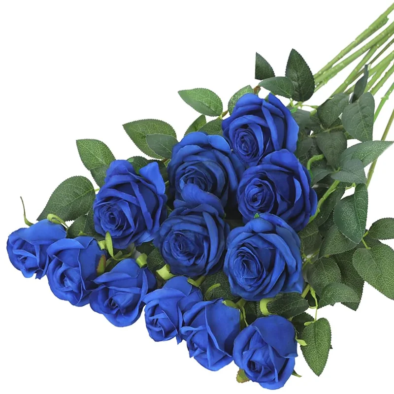 Set of Realistic Artificial Red Roses for Romantic Home and Event Decoration