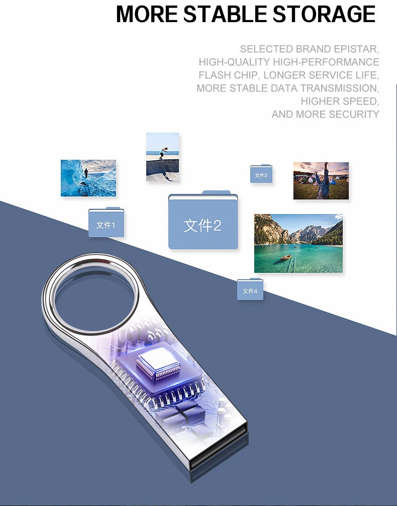 Deli Nieuwe 2023 Pen Drive 32Gb 64Gb Hoge Snelheid Usb3.0 Voor Computer Mobiele Telefoon Metalen Mini Pen Drive 32Gb Usb Flash Drive 64Gb 128Gb