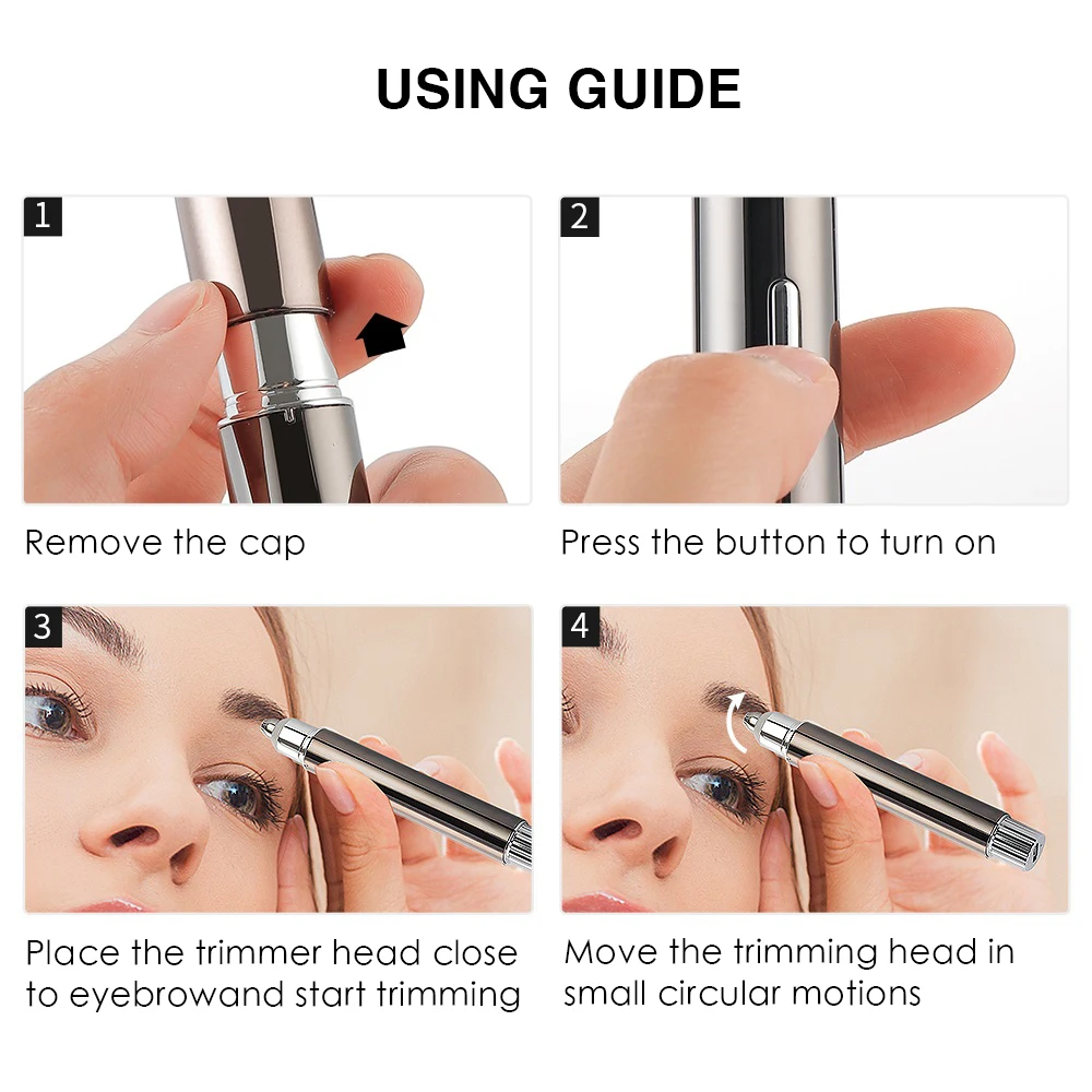 High Speed Electric Eyebrow Trimmer Shaver Hair Removal Pen