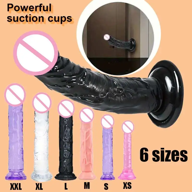 5 Colors Big Transparent Dildo Suction Cup Jelly Dick Women Erotic Anal Sex Toys Soft Clitori Vaginal Masturbators Penis sex toys