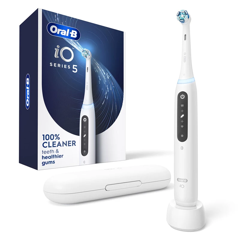 

Зубная щетка Oral B iO5 аккумуляторная с датчиком давления, 5 режимов