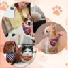 30/50pcs Dog Bandanas 100% Cotton Plaid Collar Pet Cat Dogs Scarves Bowties Neckerchief Dog Accessories Dog Scarf Handkerchief 5
