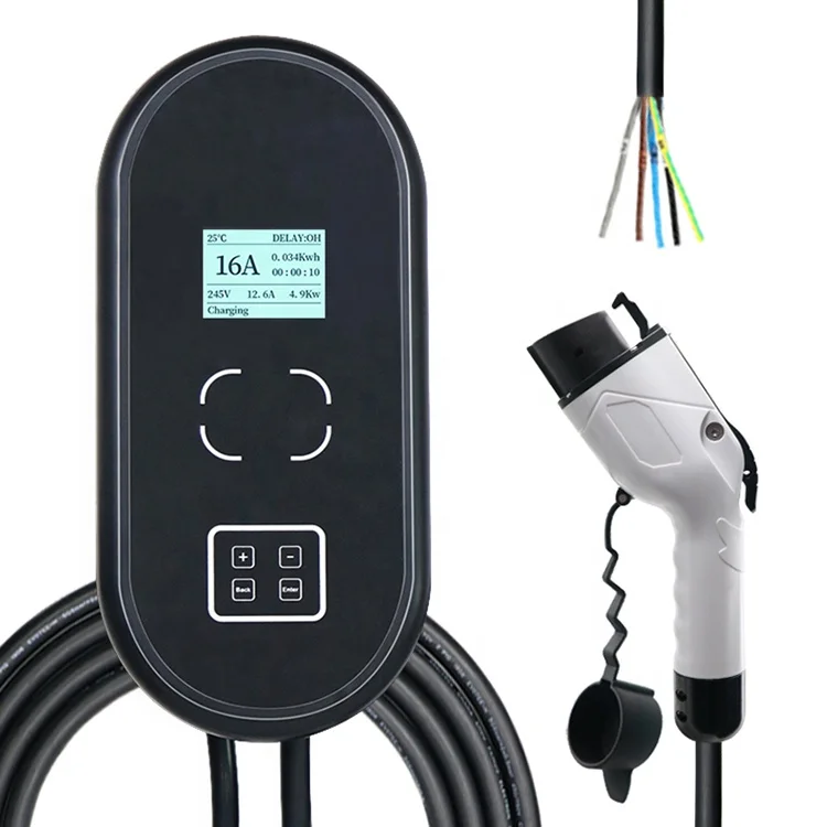 

32A 240V 7.7kw SAE J1172 Type 1 Wallbox EV charger Electric Car Wall-mounted Charging Station