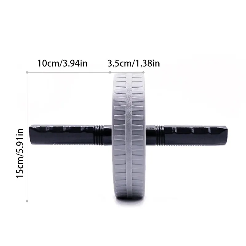 1Pc Household Silent Abdominal Workout Roller, Waist & Tummy Slimming Abdominal Exercise Wheel For Workout Body Building