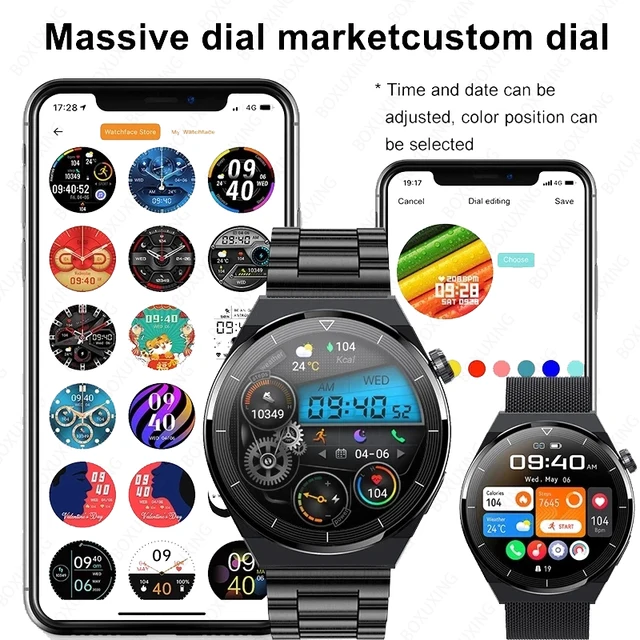 Montre connectée GT3 Pro pour les hommes, étanche conforme à la norme IP68