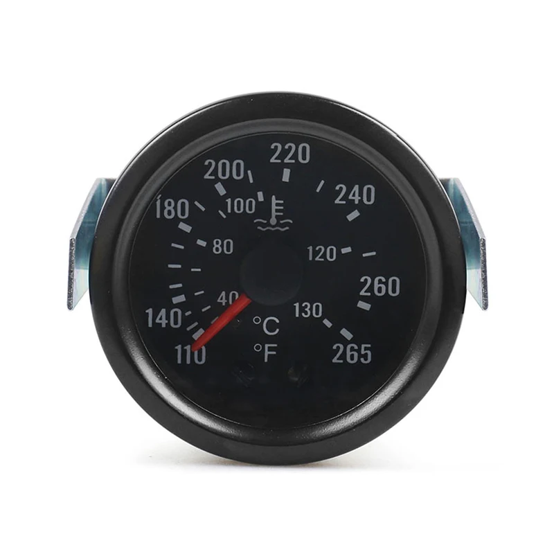 센서가 있는 기계식 수온 게이지, 130 ℃, 265 ℉, 2 인치, 52mm 포인터