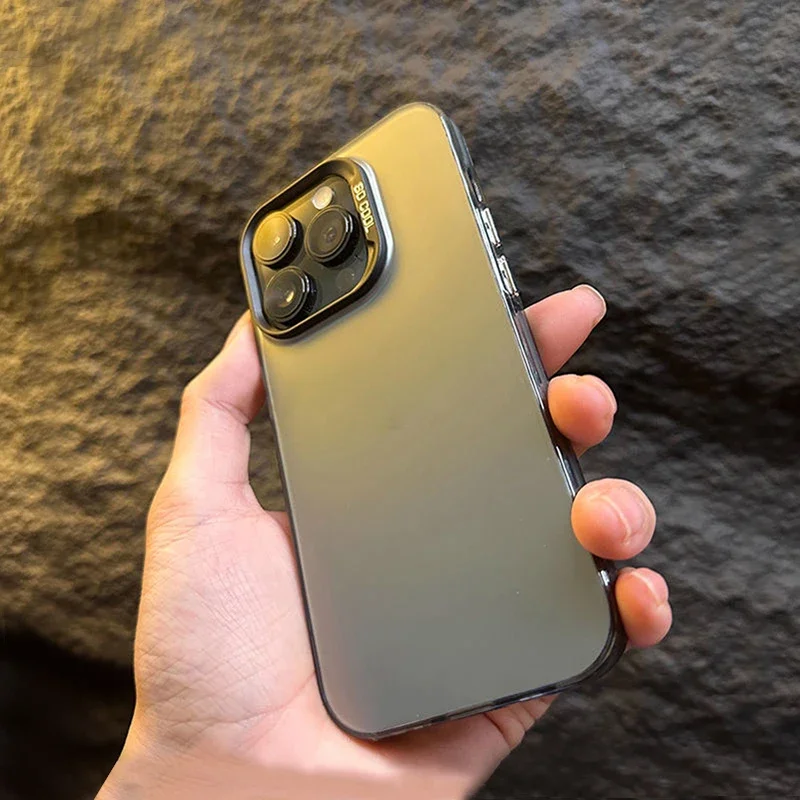 Luxury Matte Anti-Drop Armor Phone Case with Lens Protection