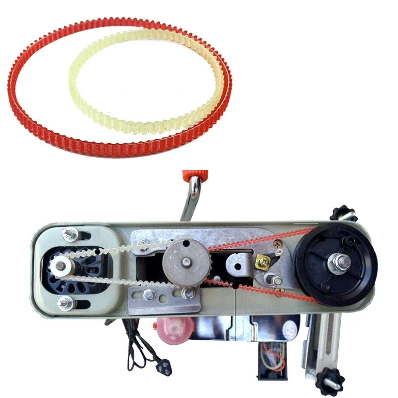 1PC Double-sided Tooth PU Belt Outer Perimeter 350mm/250mm For Sewing Machine Belt Edge-latching Machine Blinding Sewing Machine Presser Foot