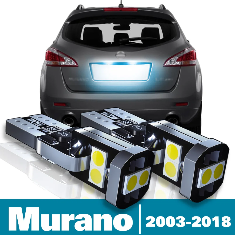 

2pcs LED License Plate Light For Nissan Murano Z50 Z51 Z52 1 2 3 Accessories 2003-2018 2010 2011 2012 2013 2014 2015 2016 2017