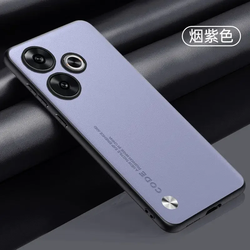 Elegant PU Leather Phone Case with Matte Silicone Shockproof Bumper Cover