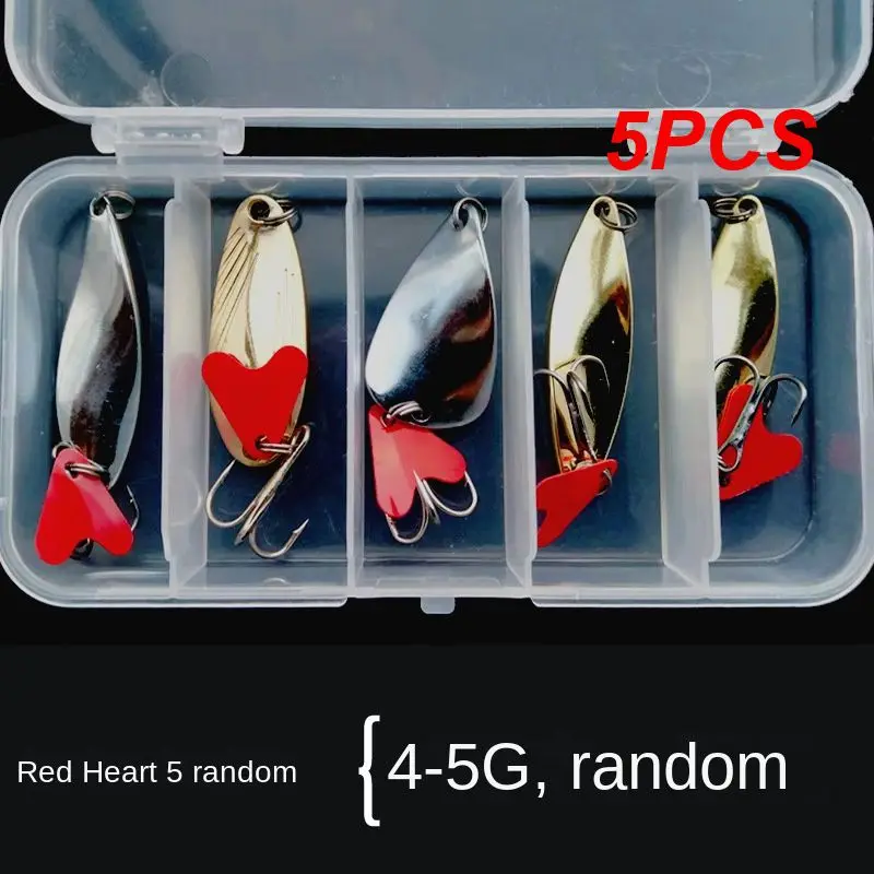 

5PCS Artificial Bait Connect The Lead Hook Bait Fishing Gear Fake Bait/bionic Bait Biomimetic Decoy Bait Easy To Throw Fake Bait