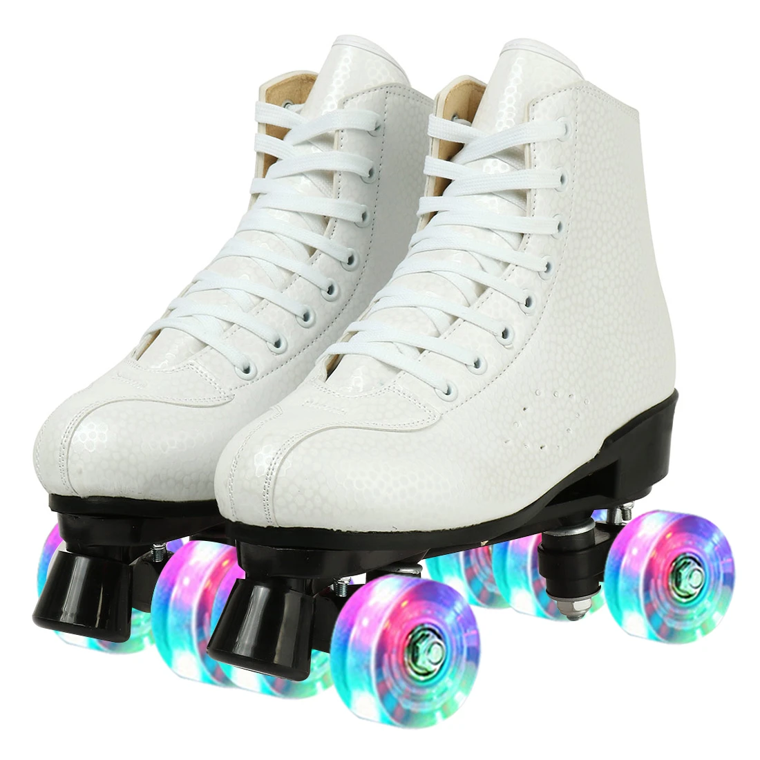 Double Wheel Roller Skate Shoes Sneakers Roller Skates Double 4 Wheel