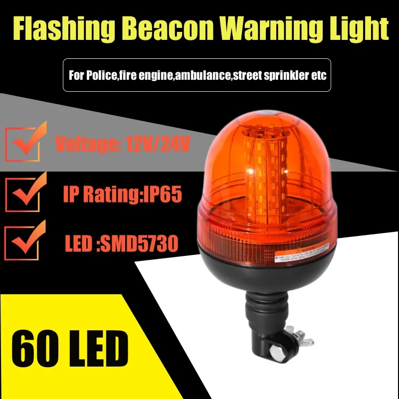 LINKITOM 2 In 1 LED Beacon Strobe Light, 12V-24V Amber 40 - Foto 10