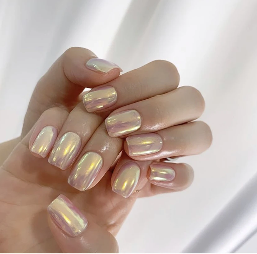 BOKO 0.5g s Hot Sells Solid Flash Aurora Powder Diamond 9 Colors Mirror Effect Nail Polish
