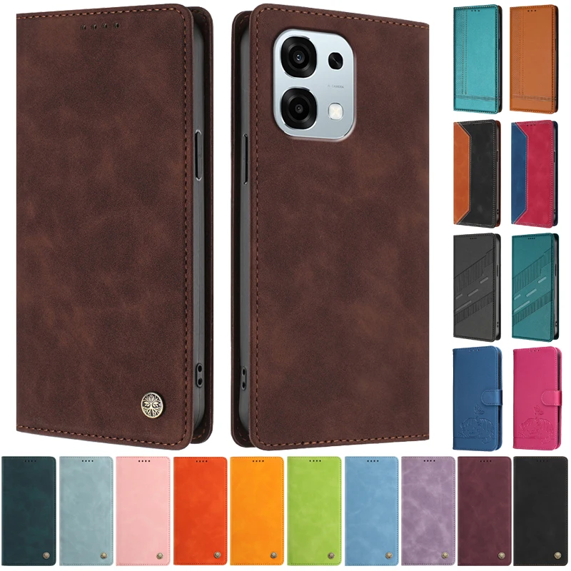 Luxury Wallet Flip Cover Phone Case - Magnetic Shockproof Leather