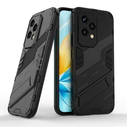 For Honor Rugged Armor Hybrid Case with Kickstand, Anti-Shock Hard Protection (Black)