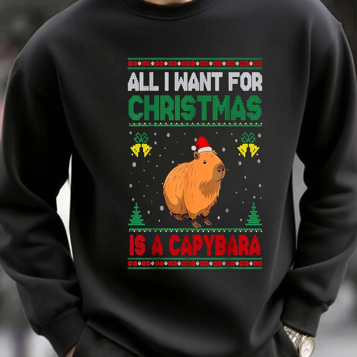 Men's Black Relaxed Fit Pullover Hoodie - Comfort for All-Day Wear