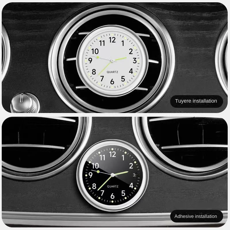Mini Watch Car Quartz Clock Mini Electronic Clock Waterproof Bicycle Motorcycle Watch Auto Ornament Car Accessories Gifts car clock