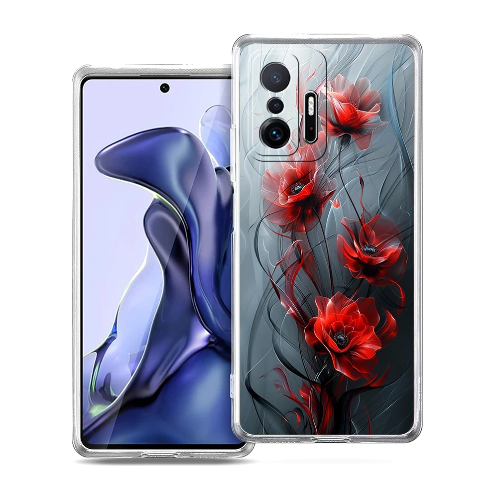 Plum Blossom Soft Transparent Phone Case Cover