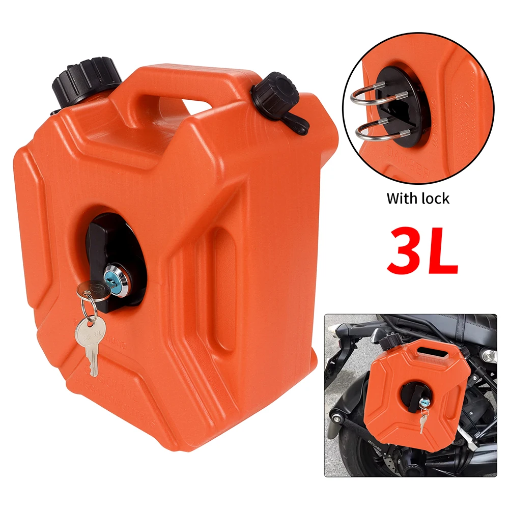 3L/5L Tragbare Kunststoffdosen Gas Kraftstofftank Notfall Backup SUV Motorrad Zubehör Benzin Diesel Lagerung Gastank mit Schloss – Detail 37