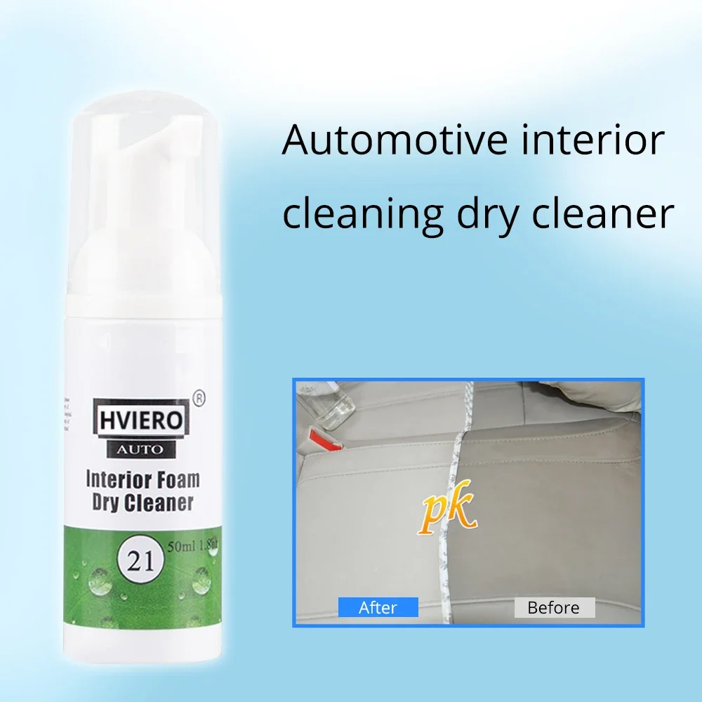 Repair-21 50ml Car Interior Leather Cleaning Foam Dry Agent Auto Supplies Wash Artifact Polish Conserve Remover Stain Paint Care