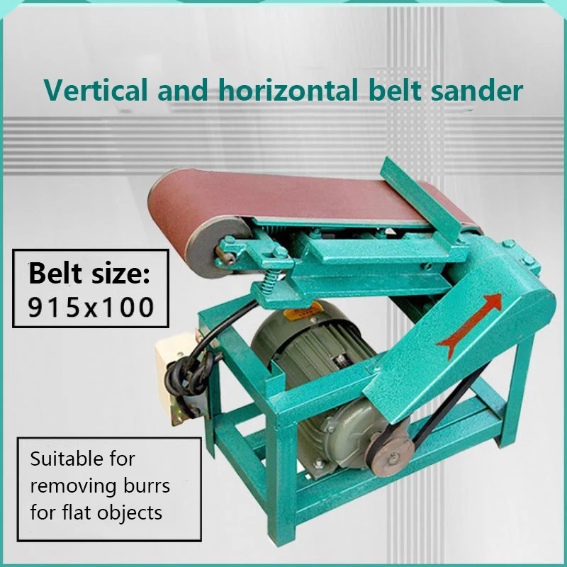 

220V 380V Vertical and Horizontal Dual-Use Deburring Adjustable Angle Sander 915*100mm Grinder Polishing Machine Belt Machine