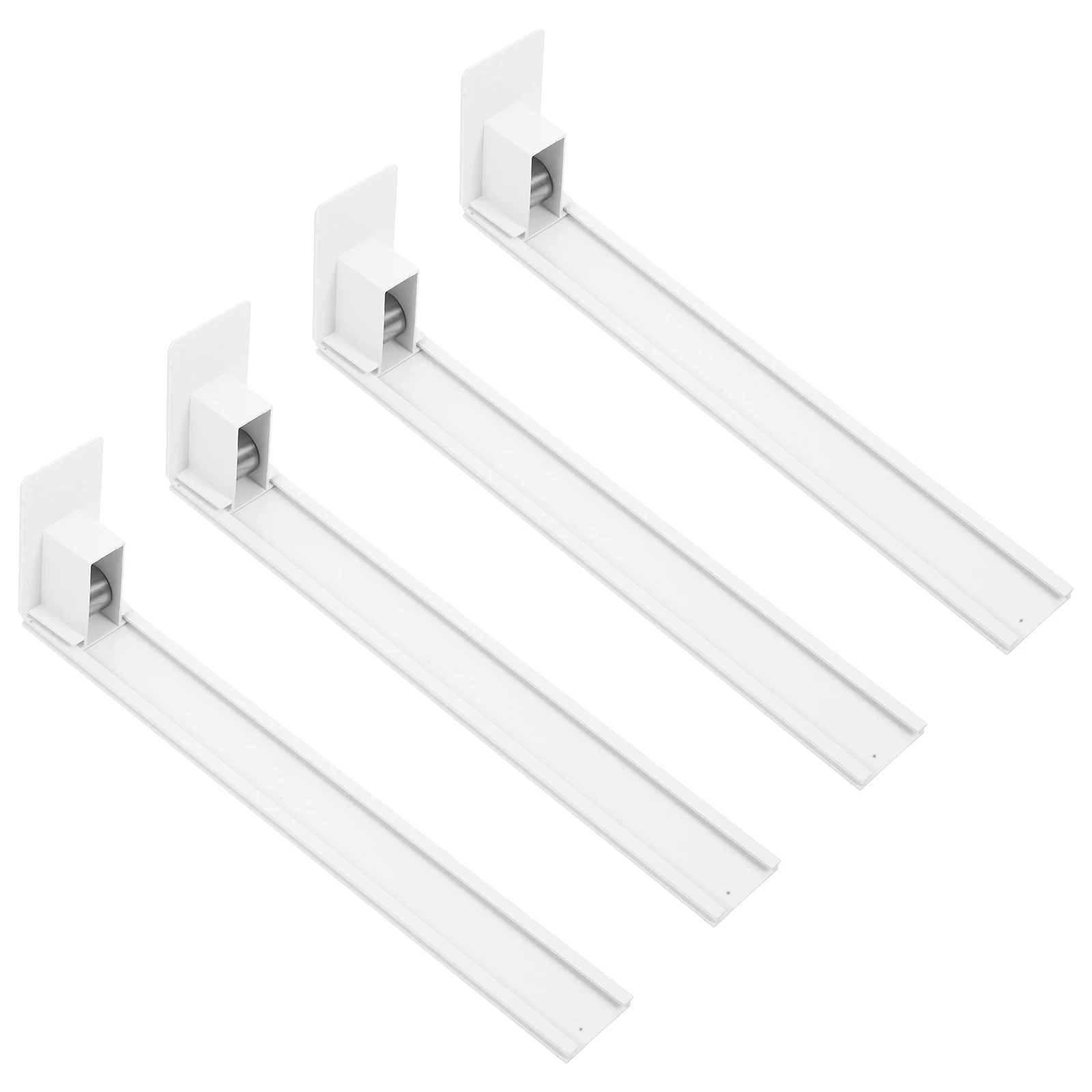 4 Pcs 선반 푸셔 자동 글라이드 음료 디스펜서 스프링 장착 음료 홀더 상품 애완 동물 푸시 장치 플라스틱 주최자