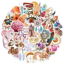 

10/30/50PCS New Cartoon Bohemian Style Graffiti Stickers Decorative Ipad Luggage Notebook Diy Waterproof Stickers Wholesale