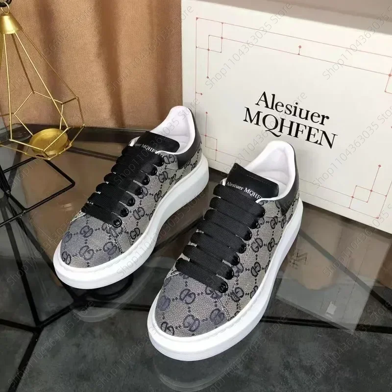 2025 Men's Casual Shoes Couple All-match Chunky Lace-up Sneakers Fashion Elevated Muffin Woman Shoes Man Board Shoe Mujer Hombre 4
