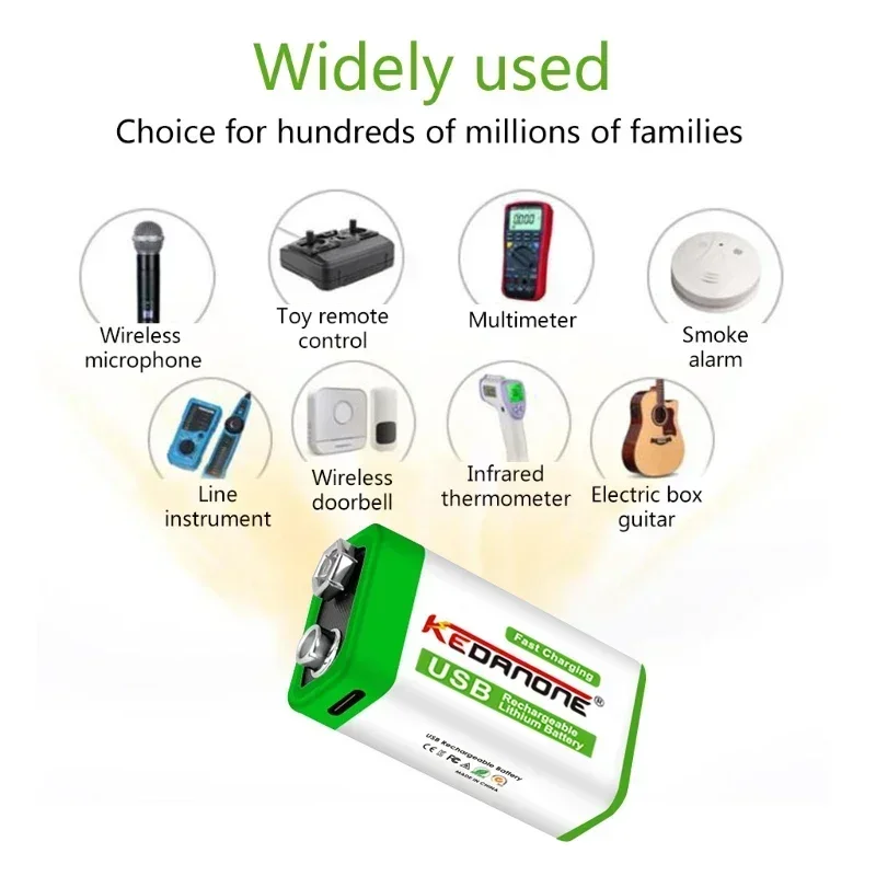 

NEW 9V 12800mAh li-ion Rechargeable battery Micro USB Batteries 9 v lithium for Multimeter Microphone Toy Remote Control KTV use