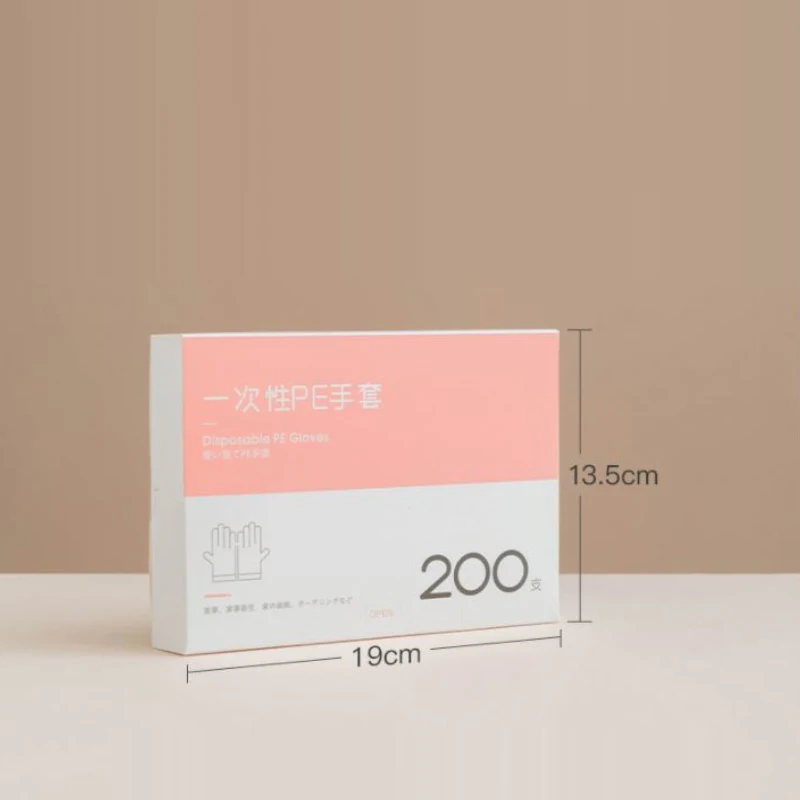 일회용 일회용 투명 플라스틱 장갑, 일회용 바베큐 요리 PE 장갑, 주방 닦기 방지 장갑