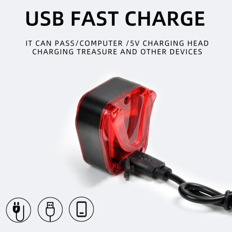 

Умная задняя фара для велосипеда, водонепроницаемая, с USB зарядкой