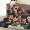 Theo James Photo Collage Blanket Fleece Warm Sofa Throw Blankets For Couch Bedding Travel Throws Bedspread Quilt 5