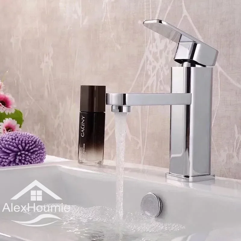 

Смеситель для раковины в ванную комнату, настенный кран для горячей и холодной воды, для умывальника