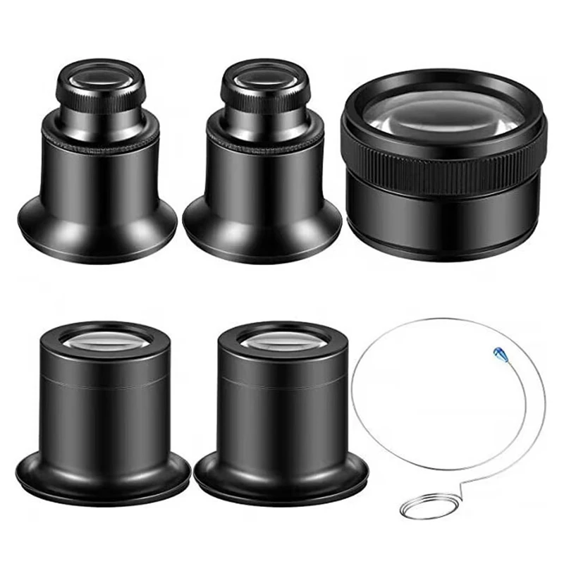 

Jeweler Watch Magnifier Tool Portable Monocular Magnifying Glass Loupe Lens 5X 10X 15X 20X 30X For Eye Magnifier Lens