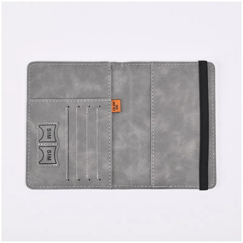 Men PU Leather Wallet Travel Passport Purse Card Male Travel Accessories Hand Carry Passport Business Cards Holder Wallet Bags & Shoes