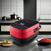 Luxurious 5L Red Digital Electric Cooker Square Slow Cooker with Multifunction & Cast 5
