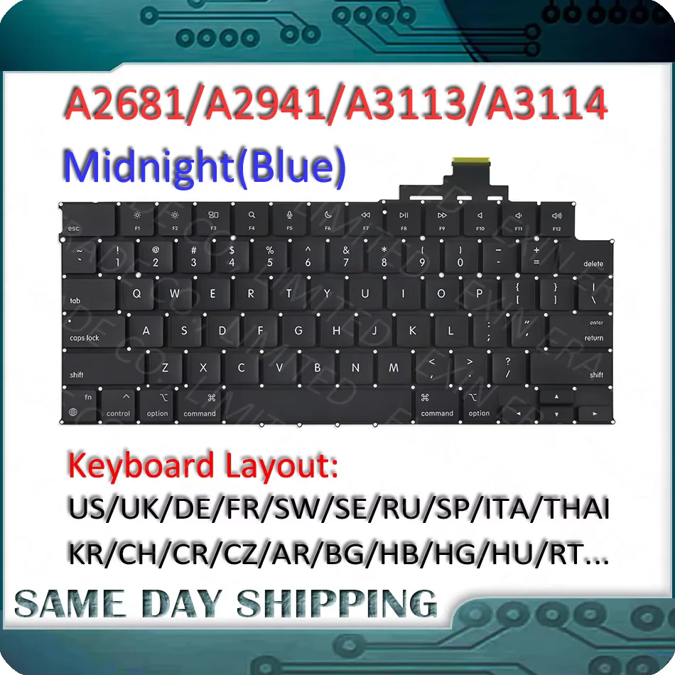 美品　MacBook Air USキーボード New A2681 Keyboard US English Layout For MacBook Air M2 13.6