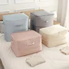 Space Saving Compression Storage Tote Bag Heavy Duty Multipurpose Rectangle Fabric Organizer for Comforters Clothes and Blankets 1